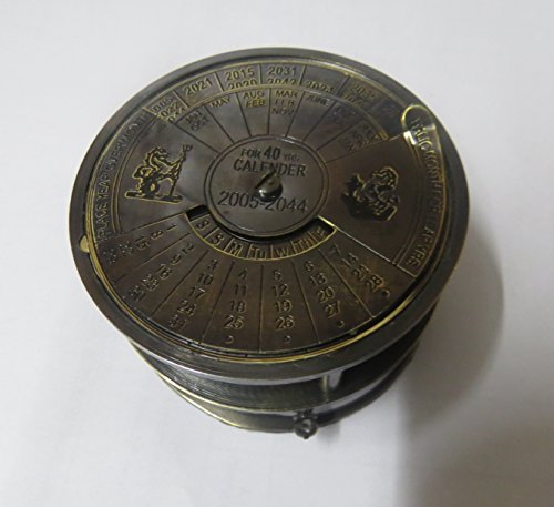 Brújula NauticalMart de latón con acabado antiguo 2.5"