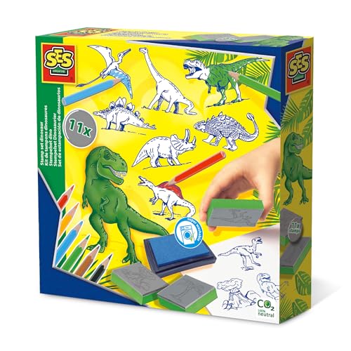 Ses 14919 - Set Timbri Dinosauri, Multicolore