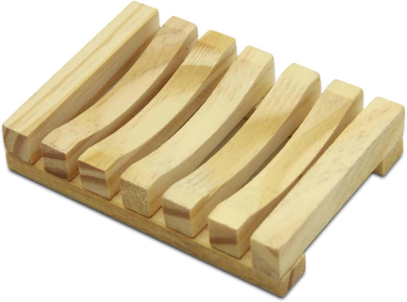 KUFUNG Soap Tray, Wooden Soap Dish, Soap Case Holder for Bathroom Shower Waterfall Drainer Kitchen, Keep Soap Dry & Easy to Clean (Brown, Wood) : Home & Kitchen