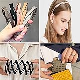 YienDoo 5PCS Fashion Retractable Pocket Headband Wavy Foldable Hair Band No Slip Compact Portable Ad