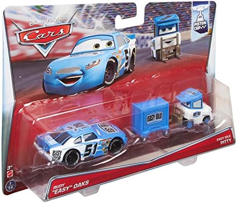 Miniatura 2 de Disney Pixar Cars Ruby Easy Oaks y Pit Crew, paquete de 2