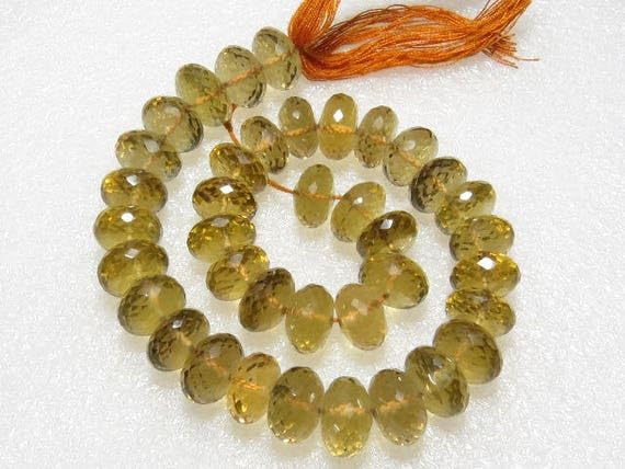 Beer Quartz perles de qualité supérieure facettées main pour haute joaillerie