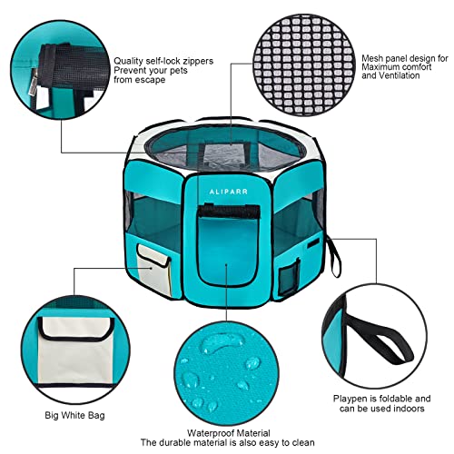 Portable Pet Playpen Foldable Kennels Playpen for Dog&Cat Carrying Case Travel Removable Shade Cover Predelivery Room… - Image 5