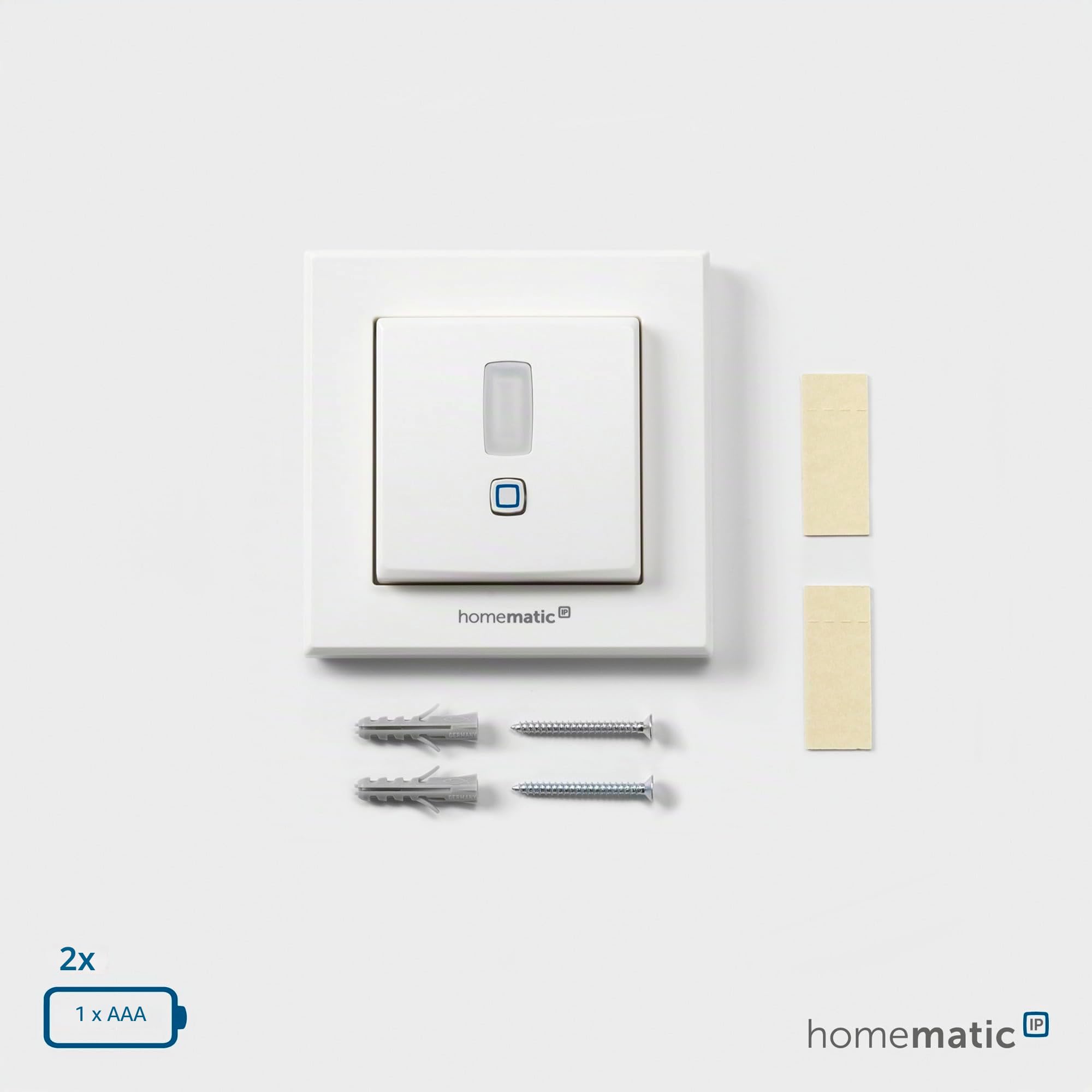 Homematic IP Smart Home 156242A0 - Detector de movimiento en el marco de 55 unidades – Interior – Accesorios para Smart Home con función de aplicación para solución de alarma, interruptor de pared