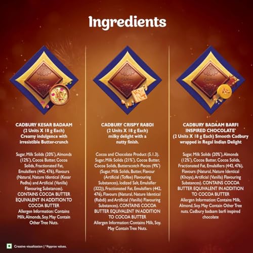 Image of Cadbury Celebrations Fusions Chocolate Gift pack, 108 g (Pack of 3)