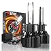 KATUR Bombilla H1 Led, 80W 16000LM 6000K Blanco frío 400% Brillo Superbrillante ángulo de haz ajustable de 360 grados Bombillas H1 Led Coche Xenon Kit de conversión IP65 a prueba de agua, 1 par