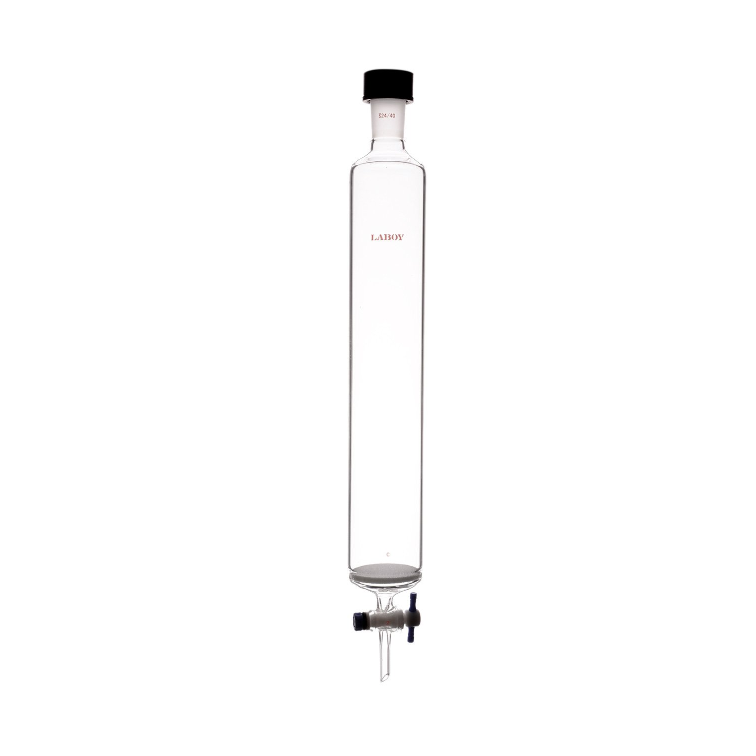 Laboy Verre Chromatographie Colonne avec disque Fritted et 24/40 Rodaviss Joint 46 mm de colonne O.d.305 mm en longueur efficace
