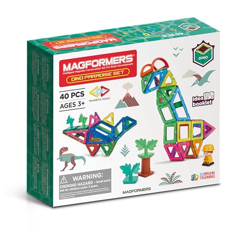 Magformers Dino Paradise 26-Piece Magnetic Building Set