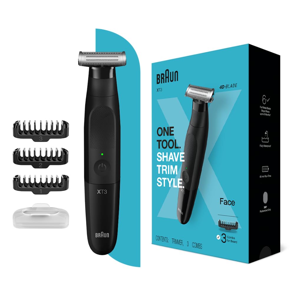 Braun Series XT3100 – One Blade Hybrid Beard Trimmer, Shaver and Electric Razor for Men, One Tool for Stubble, Moustache, Waterproof, Advanced German Engineering (B09QQQJMWB) Amazon Price History, Amazon Price Tracker