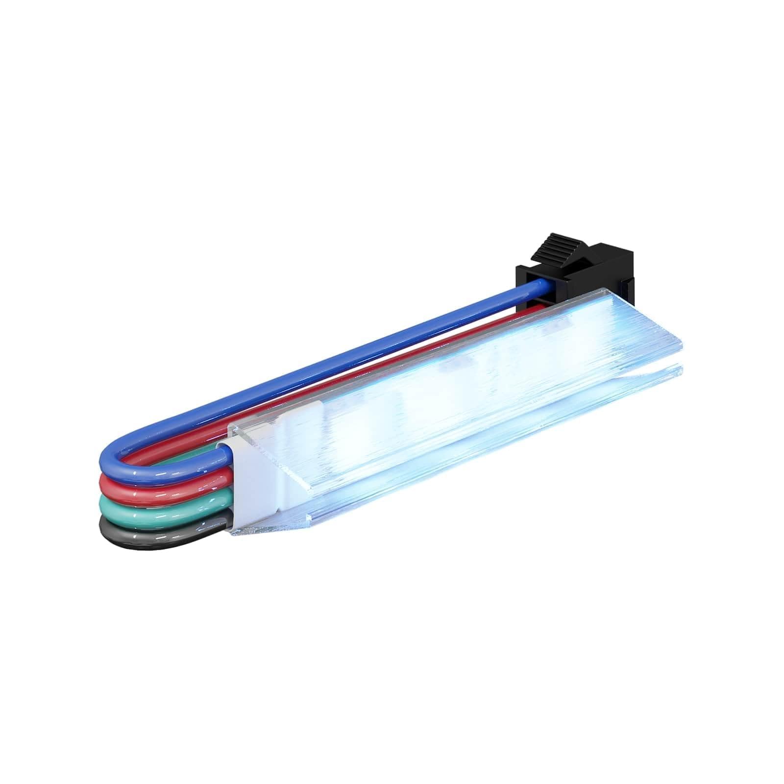 LED Streifen 12 Stück Schwarz Mehrfarbig 1745 mm mit USB Stromversorgung für Innenräume, dimmbar, flexible Beleuchtungslösung für Wohnzimmer, Schlafzimmer, Partys und festliche Anlässe