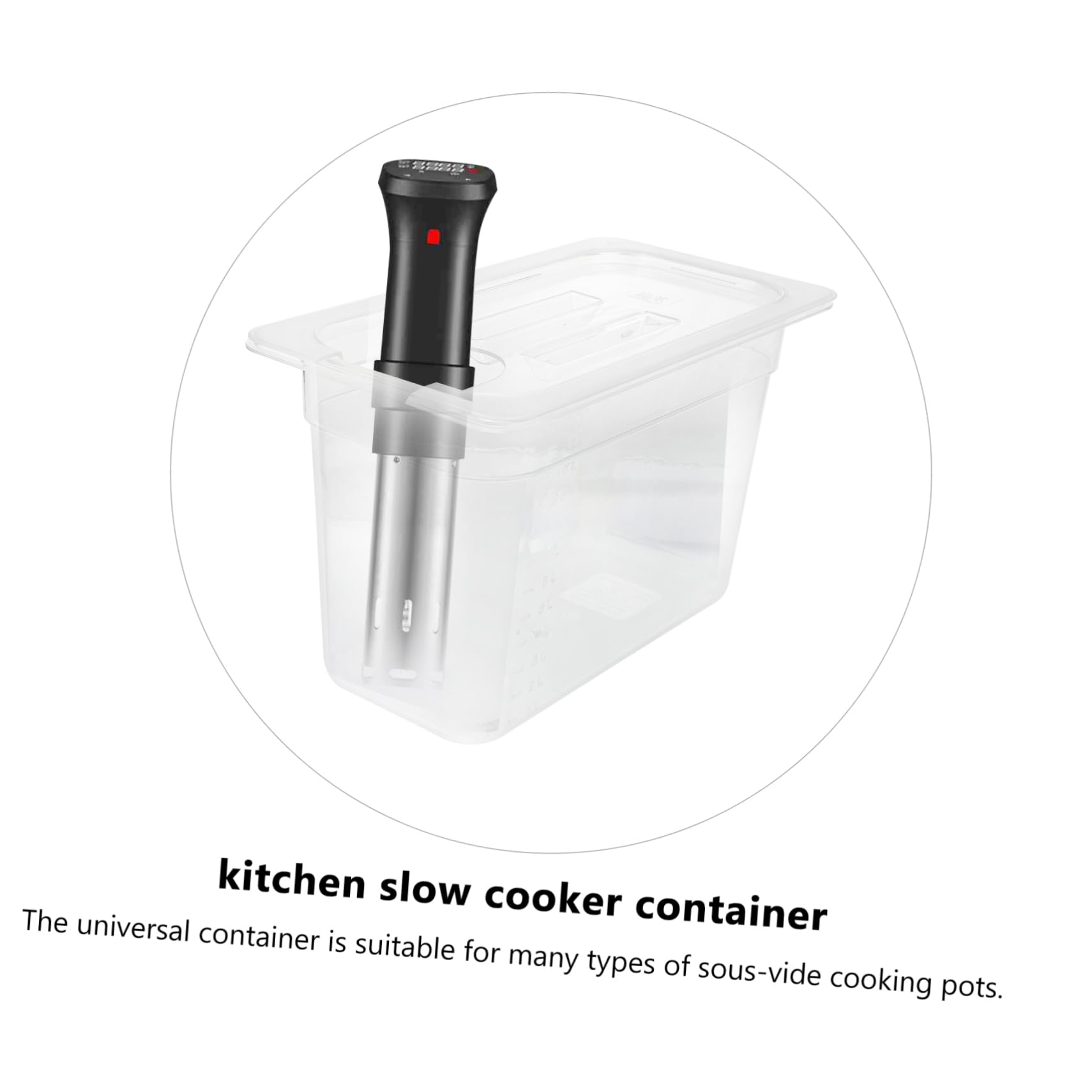 NAMOARLY Creative Fruit Storage Box Slow Cooker Holder Kitchen Slow Cooker Container Cooking Container Lid