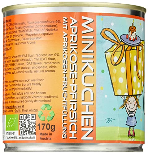 Hanauer Minikuchen Pfirsich-Aprikose Zum Geburtstag, 1er Pack (1 x 170 g)