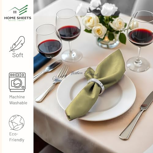 Image of 100% Cotton Dinner Napkins 12x12 Inch, Soft & Durable, Reusable Cloth Napkins for Dining, Events, and Everyday Use (Taupe, Set of 25 (12x12))