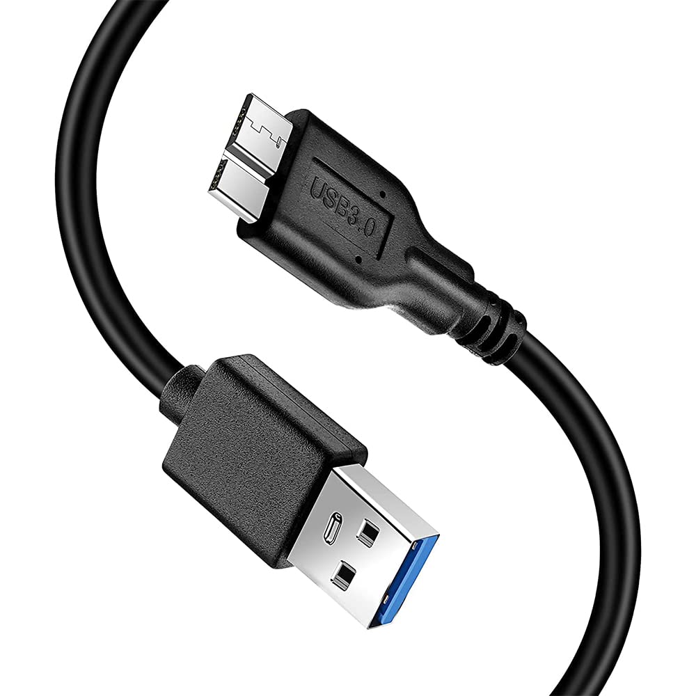 Sounce 6 in Short Slim USB 3.0 A to Micro B Cable M/M - Mobile Charge Sync USB 3.0 Micro B Cable for Portable HHD, Smartphones, and Tablets