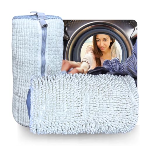 SWCM Sellers Sneaker Washing Machine Bag – 2 Pc Mesh Laundry Shoe Bags for Travel & Storage – Shoe Cleaning Bag for Washer & Dryer – Laundry Room Accessories