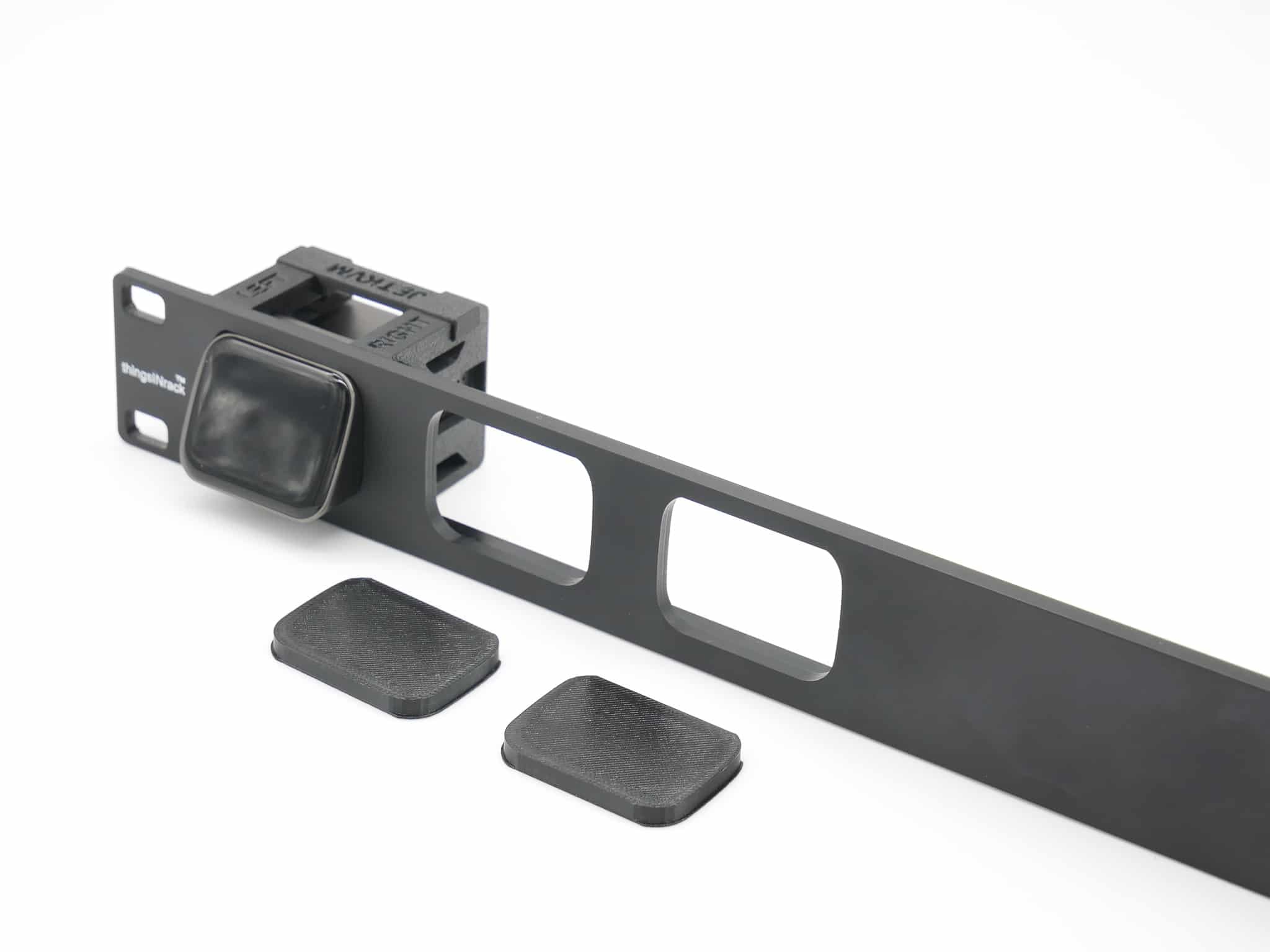 Rack Mount for 3 pcs. JetKvm - 2 blind Cover Plates
