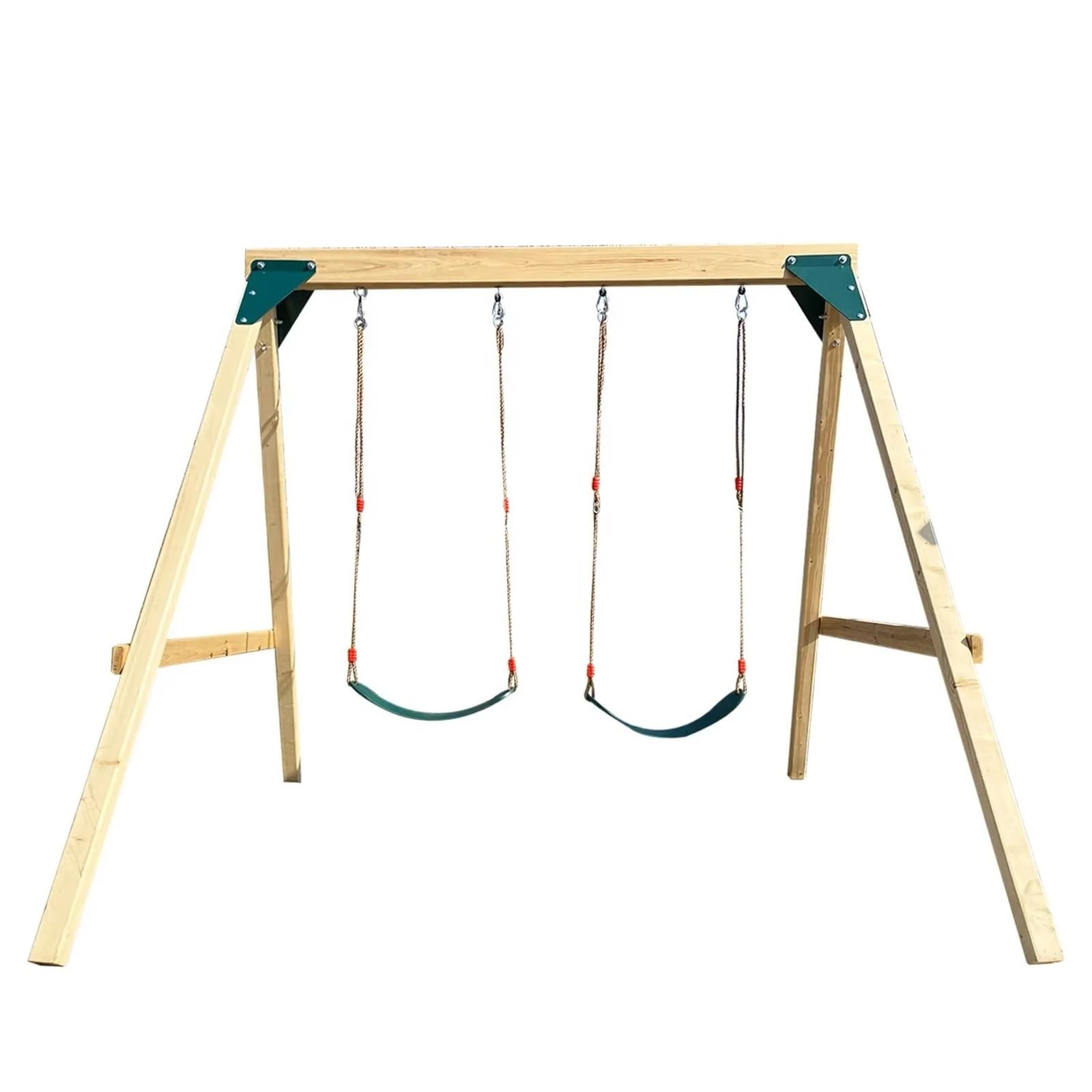 Wooden Swing Bench Kids Toy Playground Outdoor Equipment Garden Wooden Swing