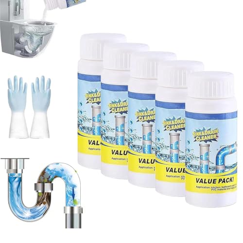 La Mejor Lista de Desatascadores y portadesatascadores de inodoro los más recomendados. 45 2026 Nuevo Destapador de Drenaje, Acido para Destapar Tuberias, Destapacaños para Cocina, Inodoro, Lavabo y Desagües, Producto de Limpieza Multifuncional (5pcs)