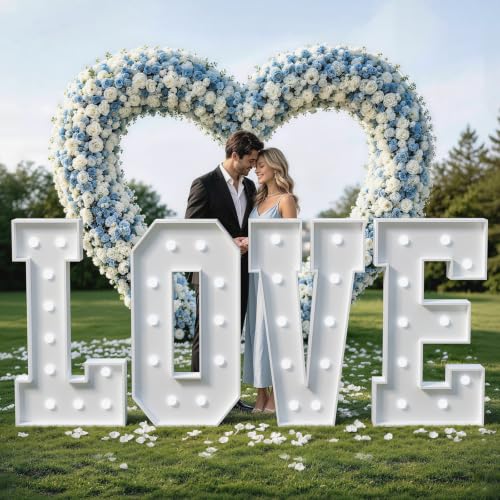 Image of Marquee Numbers, 4FT Marquee Light Up Numbers 6 With Cool Light | Large Numbers with Cool light for 16th 60th Birthday Party Decorations, Anniversary Decor 22 Pcs Accessory Set