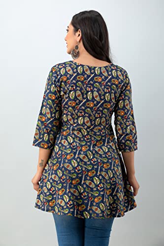 Image of feranoid Women Cotton Angrakha Kurti