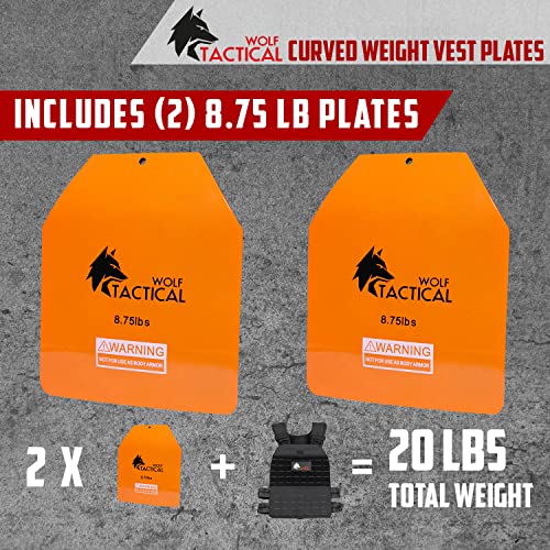 WOLF TACTICAL Curved Weight Vest Plates (5.75–14.5 lb Pairs) — view 2