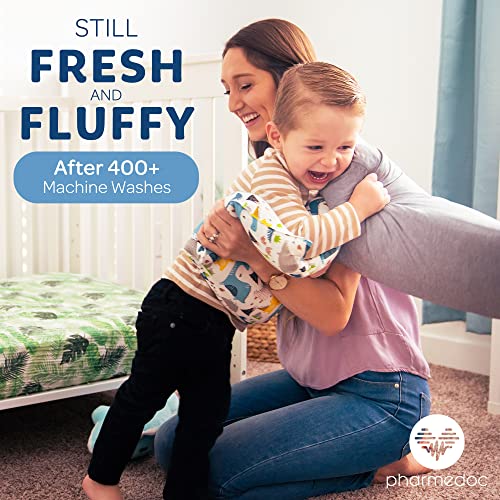 Pharmedoc Toddler Pillow With Pillowcase – 14X19 Little Garoo Pillow – Dino Cotton Toddler Pillows For Sleeping, Kids Pillow, Travel Pillows For Sleeping, Mini Pillow, Toddler Bed Pillows #TOP5