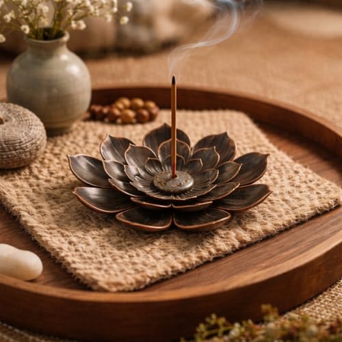 Image of CraftVatika Incense Stick Holder, Incense Burner, Incense Holder for Sticks Puja Decoration Items for Home, Incense Agarbatti Stand Holder for Puja Diwali Decoration Items, Return Gifts for Pooja