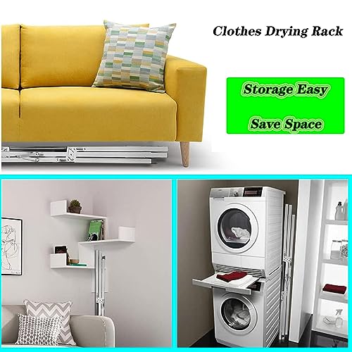 Séchoir à linge d'extérieur 150 cm en acier inoxydable compact - 7