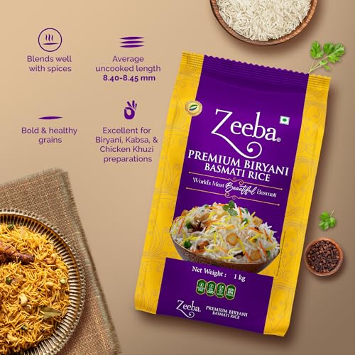 Image of Zeeba Premium Biryani Basmati Rice - 1 KG