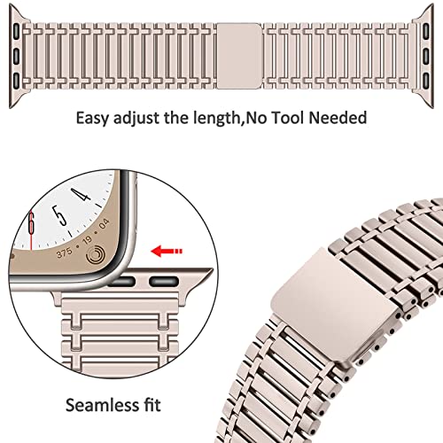 Image of Zitel Stainless Steel Bands Compatible with Apple Watch Ultra 2 / Ultra Metal Straps 49mm 45mm 44mm Series 11 | 10 | 9 | 8 | 7 | 6 | 5 | 4 | 3 | 2 | 1 | SE3 | SE2 | SE
