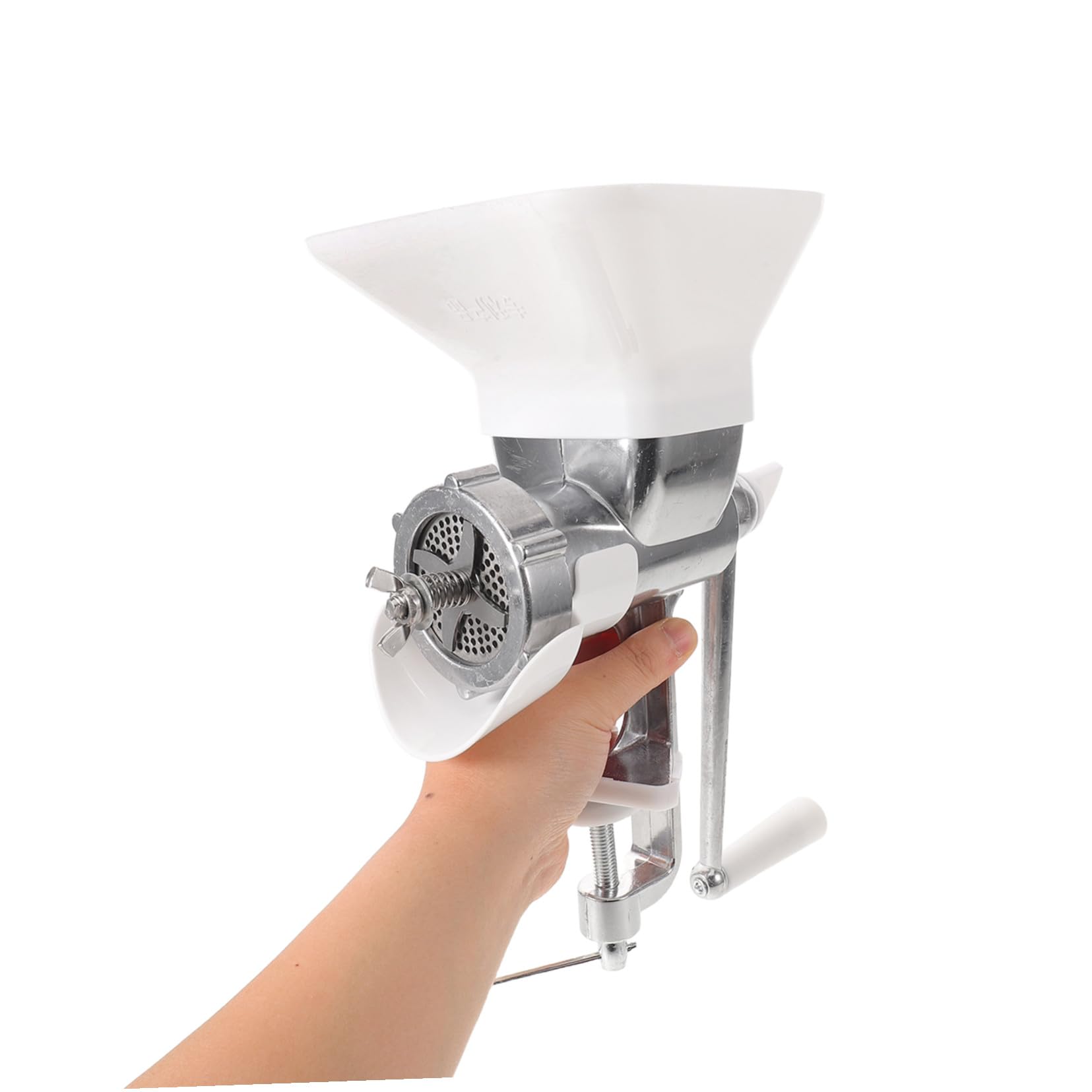 ibasenice Máquina Manual Estructura Resistente de Hierro y Plástico para Pellets de Alimento para Gallinas y Patos Adecuado para Granjas y Patios Domésticos