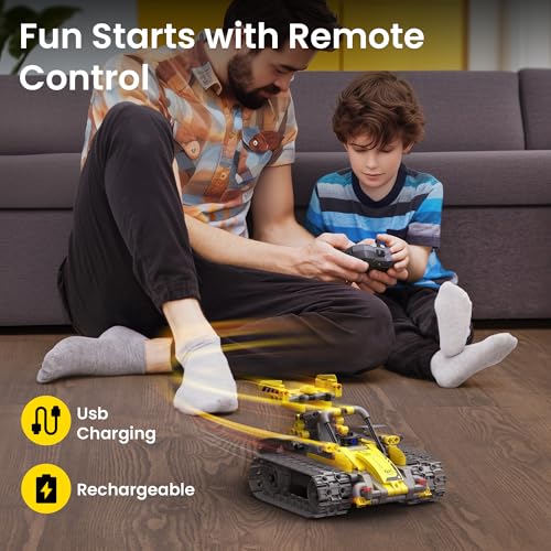 Sillbird Robot Building Kit with Remote Control STEM Gifts for Boys Age 8-13, Technic Coding Robotic Toys for Kids Birthday, Buildable 5in1 Models with 488 Pieces - Image 4