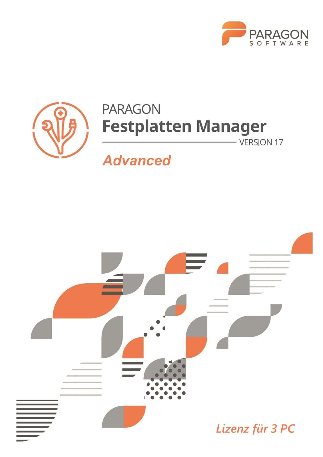 Paragon Festplatten Manager 17 Advanced - Partition kopieren, Festplatte kopieren, Betriebssystem übertragen | 3-PC | 3 Gerät | 1 Benutzer | PC Aktivierungscode per Email
