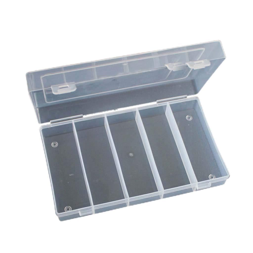 Kalttoy Multicolor 5 Slots Rectangular Storage Box Collectible Coin For Case Storage Container Fit For 100Pcs 27Mm Coin Ho Receipt Folder Organizer