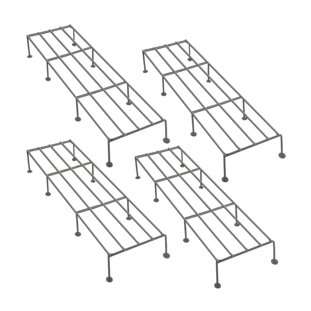 AYMH Spectacular Metal Stand for Plants | Plant Stands | Rectangular Metal Plant Stand, Pot Stand, Flower Pots - 24 inches for Indoor & Outdoor Use in Your Home and Garden Set of 4