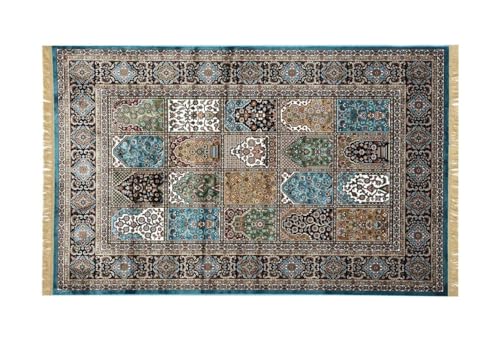 Image of Luxury Silk Carpet 8 x 11 FEET for Living Room or Bedroom, Made with Premium Silk, Perfect for Elegant Interiors Comfort and Timeless Design