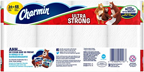 Image of Charmin Ultra Strong Toilet Paper, Double Roll, 24 Count