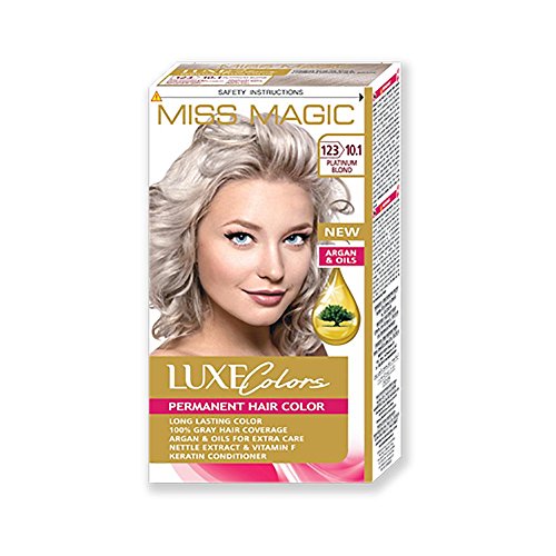MISS MAGIC Tinte de cabello rubio platino con color argán