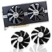 Dotodo Brak kabla 95 mm CF1015H12D/FDC10U12S9-C chłodzący wentylator do Sapphire NITRO RX 580 RX 570 RX 480 VGA chłodzenie karty graficznej (czarny-2 szt.)