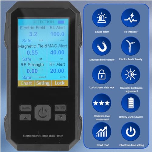 Medidor EMF Detector Electromagnético portátil miniatura 3