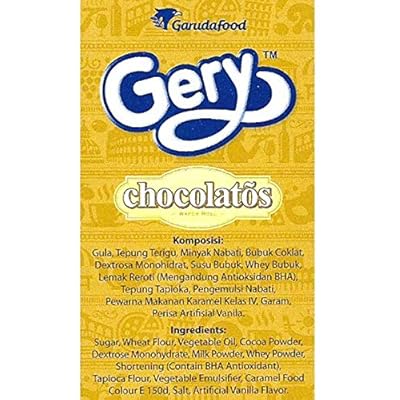 Buy Gery Chocolatos Wafer Rolls, Chocolate Flavor, 20 Sticks, 16g 