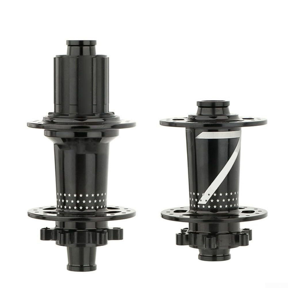 PRO7 Mountain Bike Hub, 6 Claw 120 Sound Thru Axle, 32 Hole 4 Bearing 8 9 10 11 Speed MTB Hub for Mountain Bike(Black)