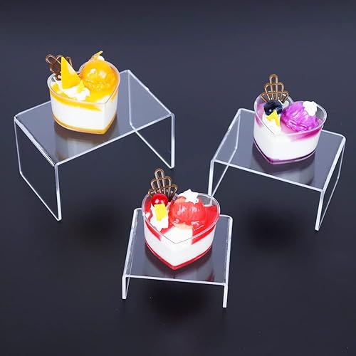 Miniatura 4 de 6 soportes de exhibición de acrílico transparente para cupcakes postres de caramelo joyas figuras coleccionables