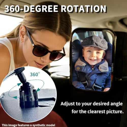 Funbliss Baby Car Mirror, Clear View