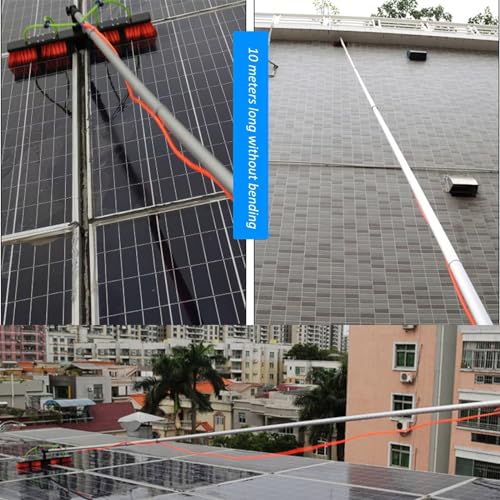 Cepillo de agua extensible de 5 m para limpiar paneles solares en el hogar 7