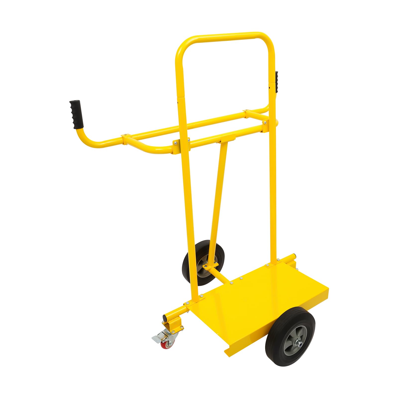 Plattenkarren 300 kg Tragkraft, Plattenwagen mit 4 Rädern, Rollwagen Transportwagen zum Transport Platten, Fenstern, Holzplatten, Gelb