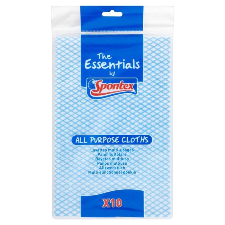 Spontex Economic All Purpose Cloths 10pk 50g