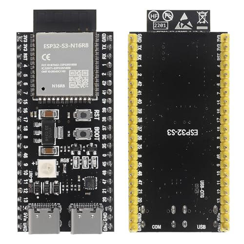 Image of 2Pcs ESP32-S3 Dual Type-C Development Board ESP32-S3-DevKit Core Board WiFi+Bluetooth Internet of Things ESP32-S3-1-N16R8 N16R8 ESP32 S3 Development Board