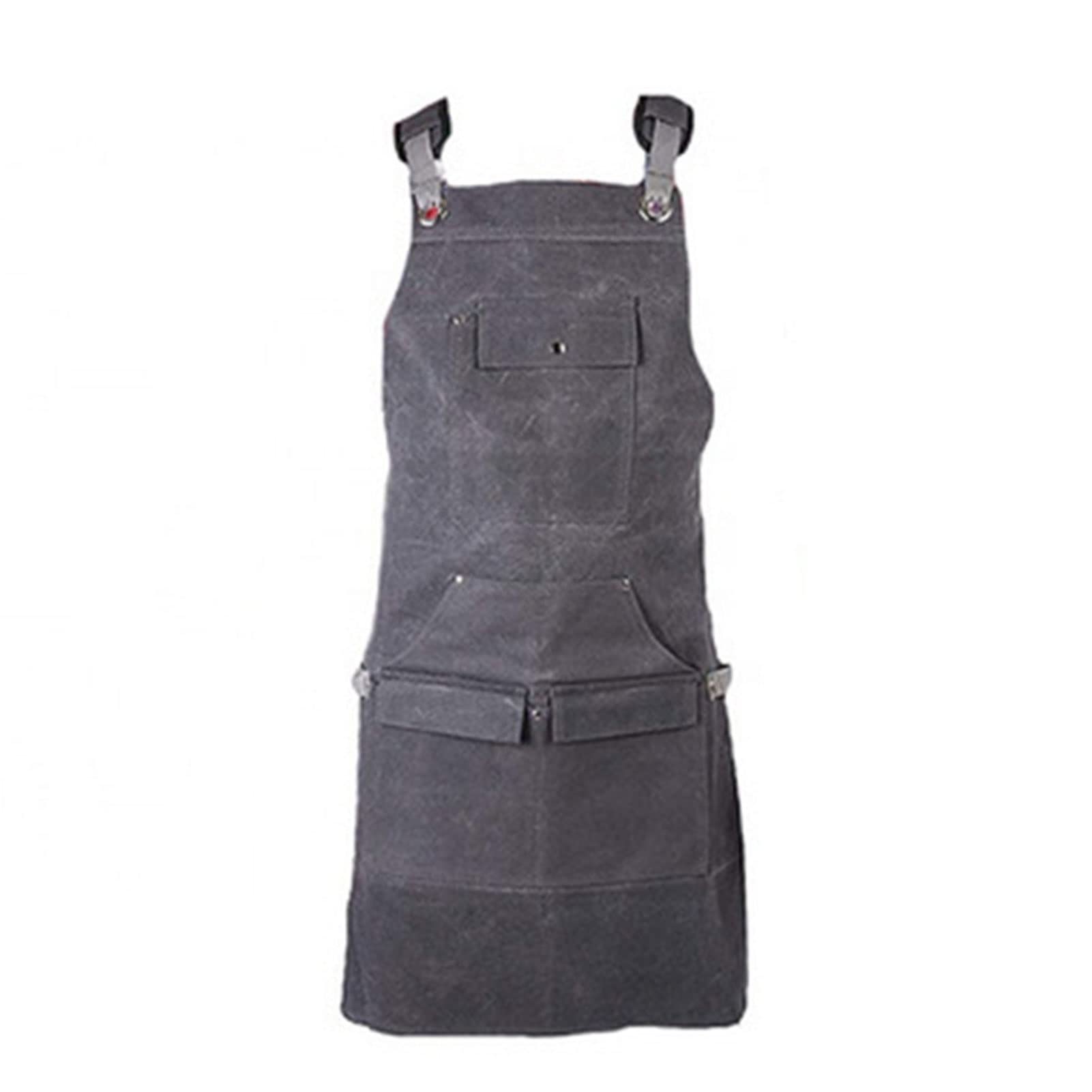 Generico Grembiule Jeans, Grembiule Da Lavoro Multifunzionale Regolabile, Sii ApplicabileFalegname Tatuatore Fabbro Pittore Barista, Design A Tracolla