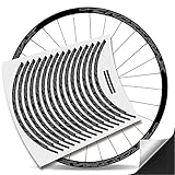 Kit Pegatinas Bicicleta Stickers LLANTA Mavic Crossmax Pro Carbon 29'' MTB BTT B (Negro Reflectante)